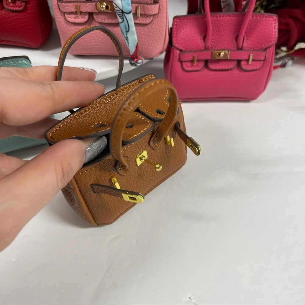 🔥4 LEFT! LEATHER MINI BAG CHARMS